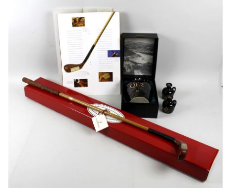 A limited edition Q2 Putter Royale, made from one of the propellers  of the QEII, by Swilken, St Andrews, hickory shafted, in
