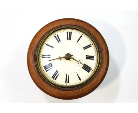 An early-mid-20th century mahogany cased wall clock