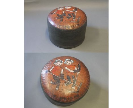 A vintage Flower Pot Men footstool