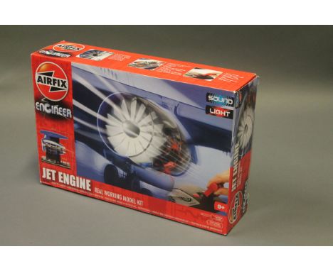 A boxed Airfix Jet Engine model kit