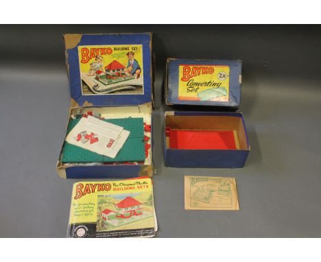 2 boxes of Bayko: Converting set & Building set