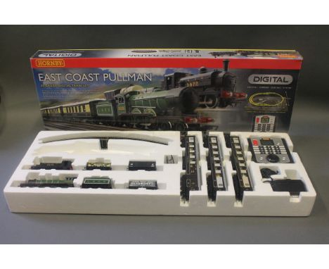 A boxed Hornby 00 gauge part digital train set, "East Coast Pullman", comprising LNER 4-6-0 B12 Class locomotive, 2 Pullman F