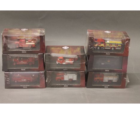 8 boxed Atlas Editions fire engine models 