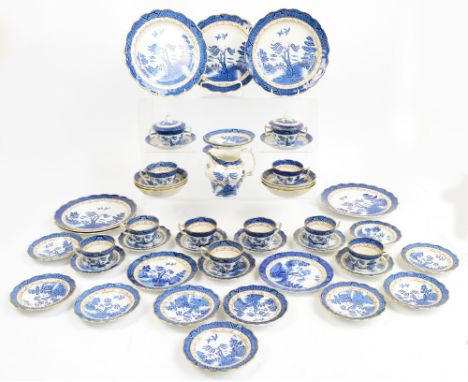 A quantity of Booths "Real Old Willow" tea and dinner ware comprising six dinner plates, six dessert bowls, nine tea cups, se