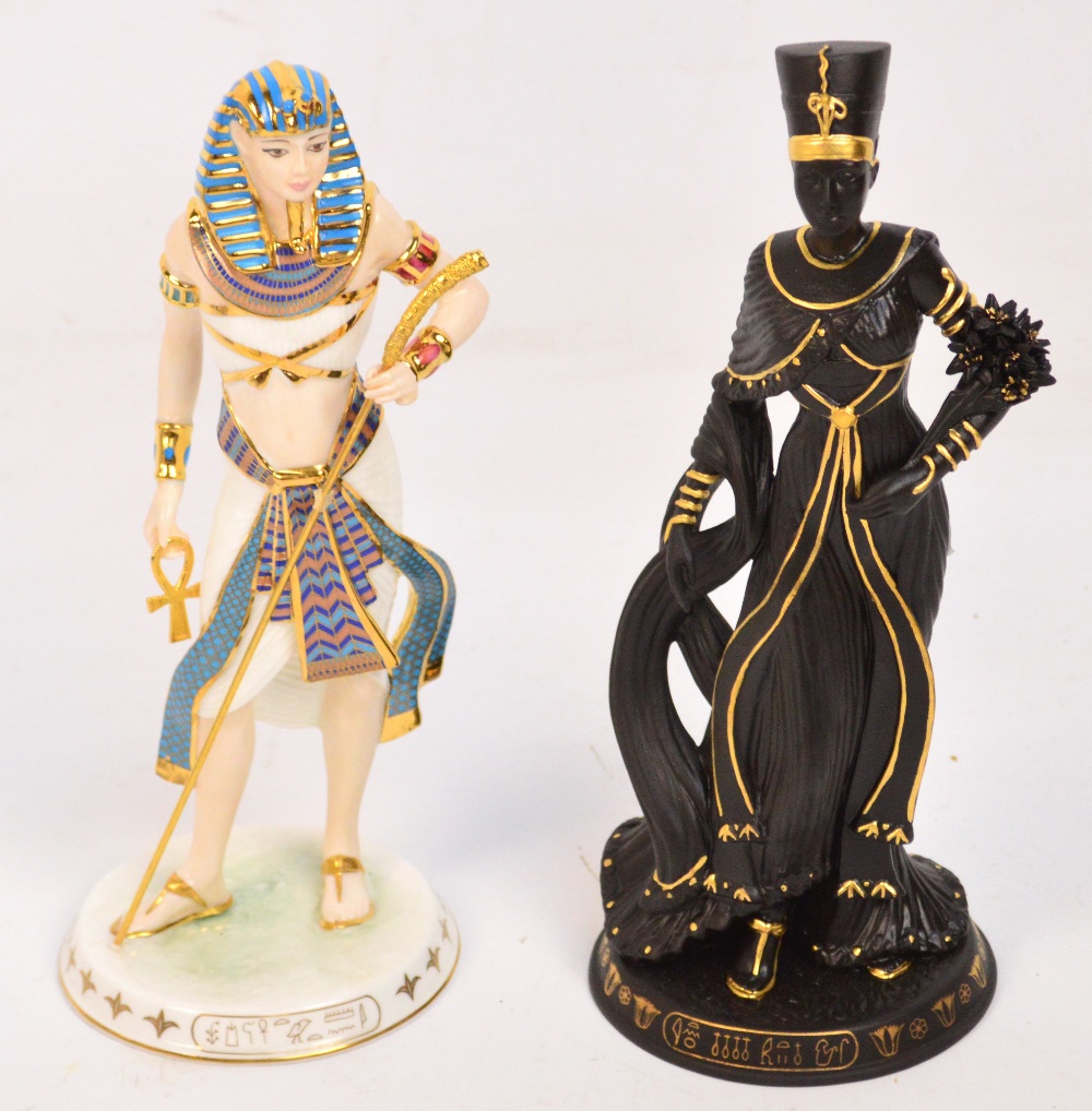 Two Wedgwood limited edition Egyptian figurines "Nefertiti The Great