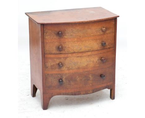 A Victorian mahogany bowfronted commode.