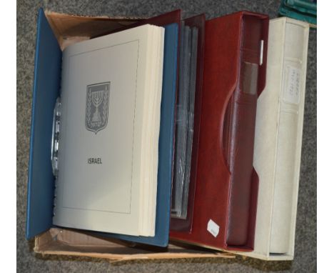 ISRAEL; 1970-98 mint collection in three Lindner hingeless albums, largely complete, plus further album of first day covers.