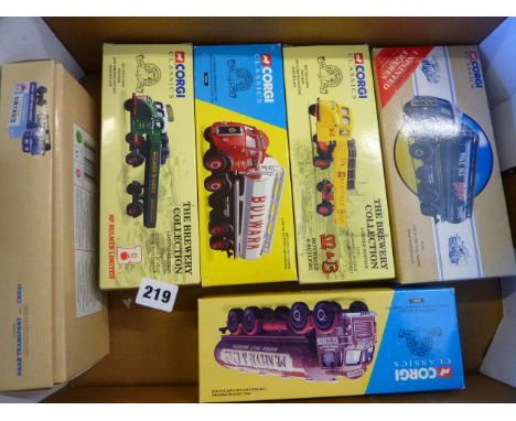 CORGI : 6 BOXED MODELS INC ERF 97319, ATKINSON 27301, OCTOPUS 24201, SCARAB 15201 &amp; 15202 BULMERS
