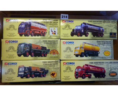 CORGI : 6 BOXED BREWERY SERIES MODELS INC. 16301, 24302, 27901, 20901, 09801, 24301