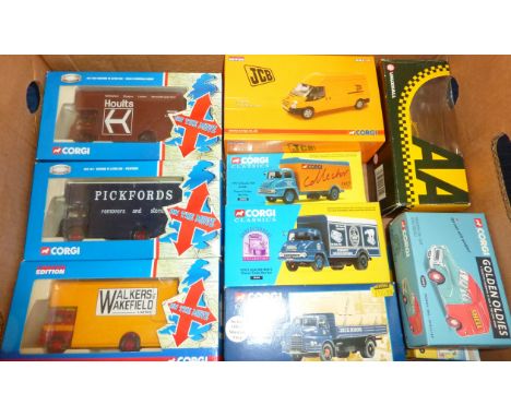 CORGI LORRIES : 3 X ON THE MOVE SERIES, 8 CLASSICS &amp; 2 GOLDEN OLDIES SERIES ALL BOXED