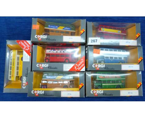 CORGI CLASSICS : 7 BOXED CORGI CLASSIC BUSES