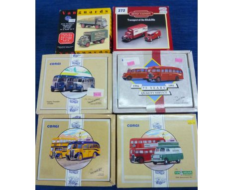 CORGI 4 DUO PACKS : 96995 IAN ALLAN 50TH ANNIVERSARY, 96990, 97070 SILVER SERVICE, 97750 EAST KENT, BR 50'S /60'S PACK &amp; 