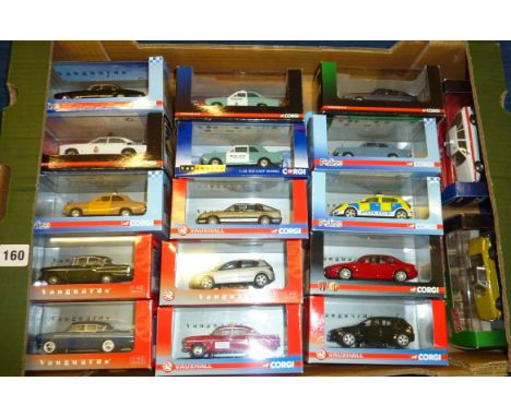 17 CORGI VANGUARD BOXED MODELS : BMC, VAUXHALL &amp; POLICE