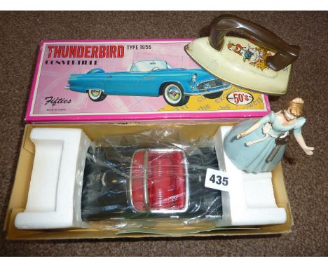JAPANESE BOXED THUNDERBIRD CORVETTE, C/W SNOW WHITE &amp; CHAD VALLEY IRON