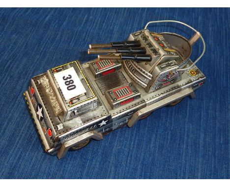 K MADE IN JAPAN US MISSILE CONTROL LORRY WITH WORKING FRICTION ACTION