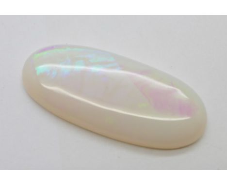 An unmounted opal, over 22ct weight, 38mm x 16mm 