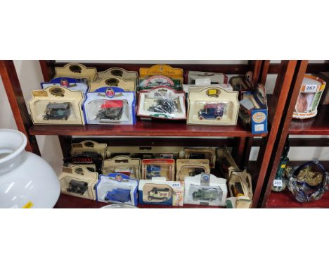 2 SHELF LOTS OF MODEL CARS 