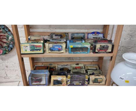 2 SHELF LOTS OF MODEL CARS 