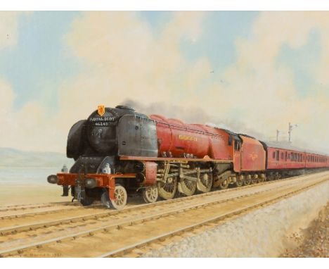 Barry K Barnes/Royal Scot/signed and dated 1987/oil on board, 43.5cm x 59cm Condition Report: ARR Artist's Resale Right may a