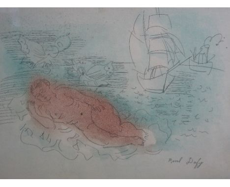 RAOUL DUFY (FRENCH 1877-1953), 'Baigneuse' (Bather), etching and aquatint, signed within the plate, 22 x 31cm approx. (B.P. 2