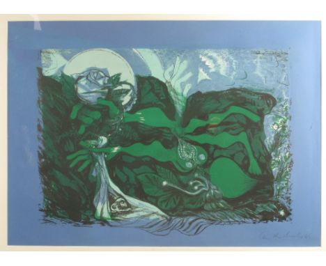 CERI RICHARDS (WELSH 1903-1971), 'The force that through the green fuse drives the flower', signed by the artist, dated 1965,
