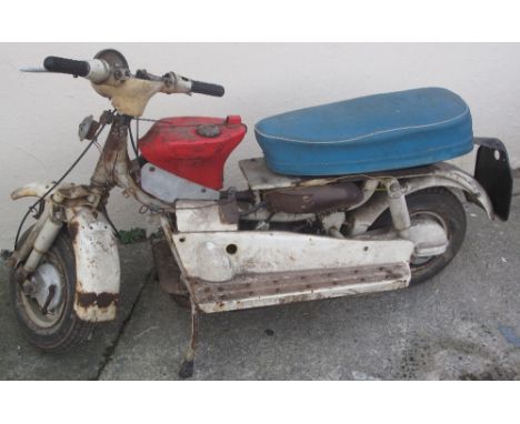 CIRCA 1960 TRIUMPH ROMA SCOOTER, 78cc two stroke engine. Running but incomplete. No documents. (B.P. 24% incl. VAT)