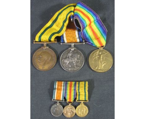 FIRST WORLD WAR MEDAL TRIO awarded to no. 666 Private R.I Tollick Army CYC Corps (Army Cyclist Core), to include; 1914-18 War