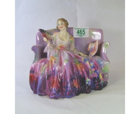 Royal Doulton early figure Sweet and Twenty HN1549 ( 2 large hairline cracks to rear of sofa) 