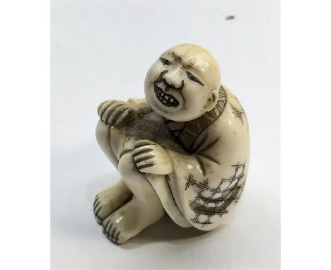 19th century signed Ivory netsuke