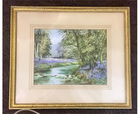 A Vintage signed Water colour by the Leicestershire Artist A H Findley who passed away at 95yrs old in 1975 measures aprox. 1