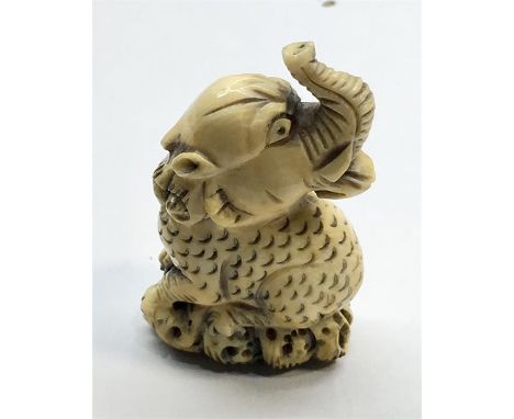 19th century signed Ivory Netsuke