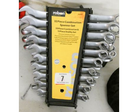 A 32 piece spanner set 