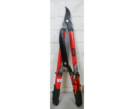 A lopper, shear and secateurs set