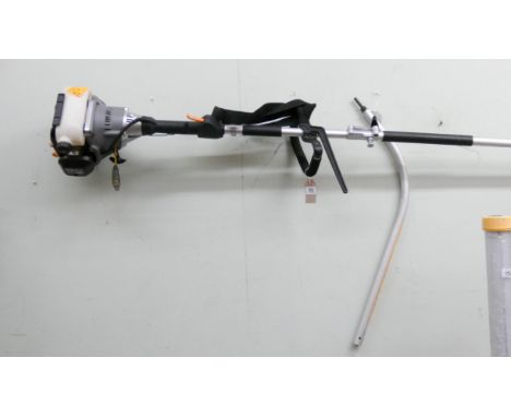 A Titan petrol engine adjustable extending hedge trimmer 