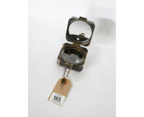 A reproduction Kelvin &amp; Hughes 1917 brass compass 