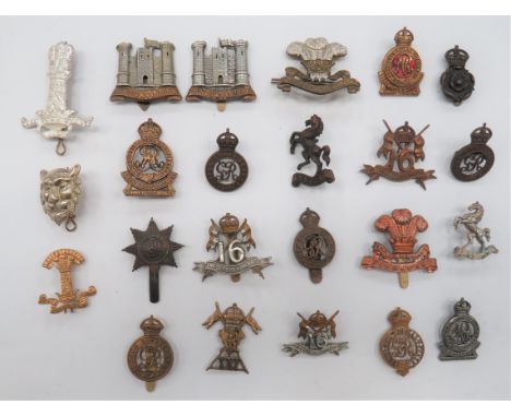 Cavalry and Yeomanry Cap Badges including bronzed, KC Royal Horse Guards (blades) ... Darkened Middlesex Yeomanry ... Blacken