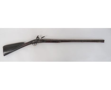 Early 18th Century Military/ Sporting Flintlock Full Stock Musket .700, 14 bore, 31 inch, triple stage barrel. &nbsp;Banana s