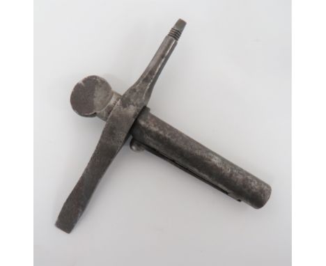 Mid Victorian Percussion Rifle Sergeant's Tool steel tubular body with lower nipple key. &nbsp;Side mounted pricker. &nbsp;Cr