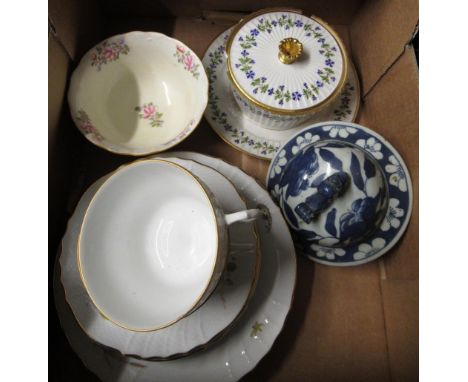 Mon Vermeren-Coche, Bruxelles white porcelain part tea service decorated with flowers and a collection other decorative ceram