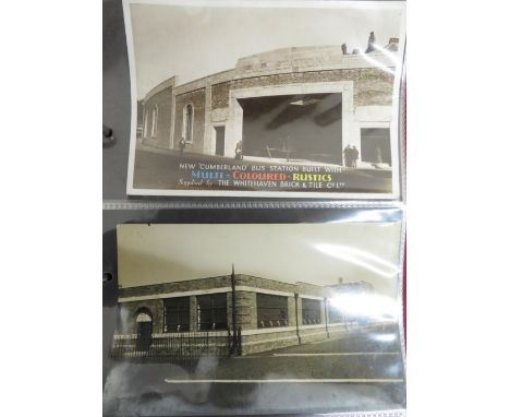 Thirty seven real photographic advertising and promotional postcards "The White Haven, Brick And Tile Co Ltd", sharing the us