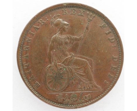 1837 copper halfpenny of William IV. UK P&amp;P Group 0 (£6+VAT for the first lot and £1+VAT for subsequent lots) 