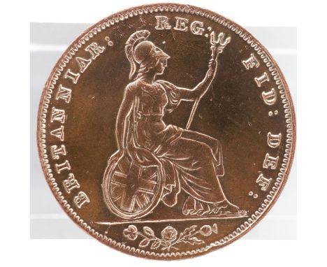 1853 copper farthing of Queen Victoria - VF grade. UK P&amp;P Group 0 (£6+VAT for the first lot and £1+VAT for subsequent lot