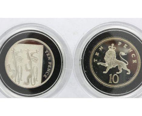 2000 and 2009 Silver Proof 10 Pence coins. UK P&amp;P Group 0 (£6+VAT for the first lot and £1+VAT for subsequent lots) 