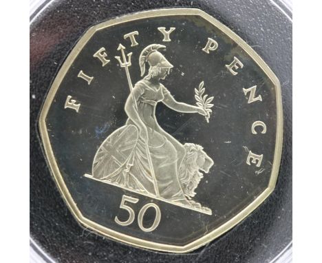 2000 silver proof 50 Pence coin. UK P&amp;P Group 0 (£6+VAT for the first lot and £1+VAT for subsequent lots) 