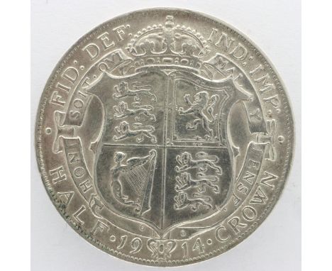 1914 silver half crown of George V. UK P&amp;P Group 0 (£6+VAT for the first lot and £1+VAT for subsequent lots) 
