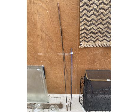 TWO VINTAGE RIDING CROPS 