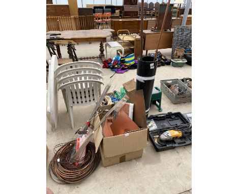 A LARGE ASSORTMENT OF COPPER PIPE AND SCRAP COPPER 