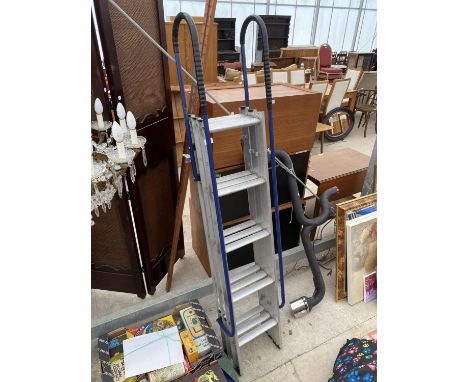 A THREE SECTION LOFT LADDER 