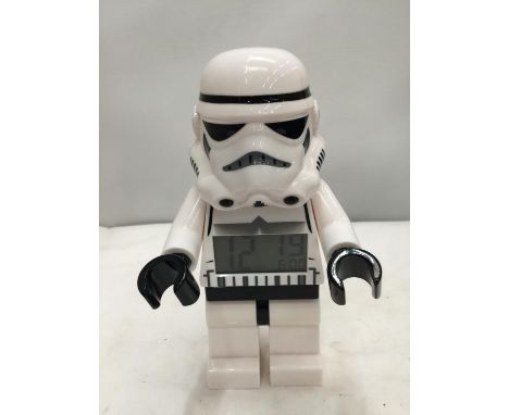 A LEGO STAR WARS STORM TROOPER CLOCK 