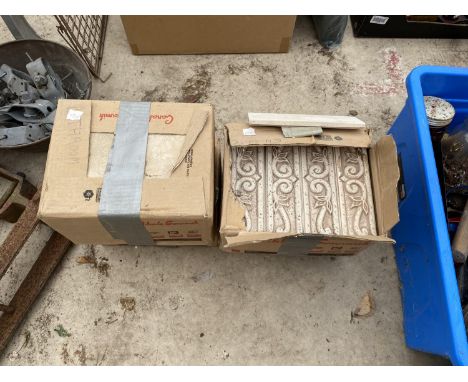AN ASSORTMENT OF CERAMIC TILES 